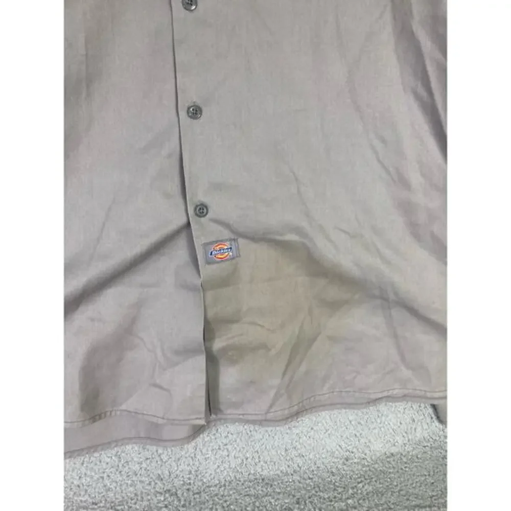 Dickies Men's Short Sleeve Work‎ Shirt 5XL Big Tall Plus Size Beige Workwear
